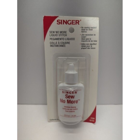 SINGER 00184 Sew No More Fabric Glue, 3/4-Fluid Ounce - Picture 1 of 2